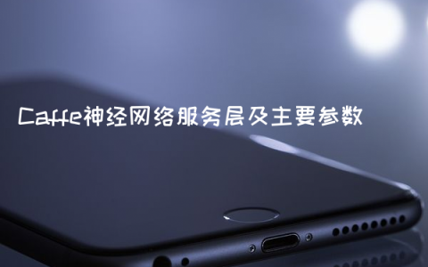 Caffe神经网络服务层及主要参数