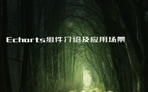 Echarts组件介绍及应用场景